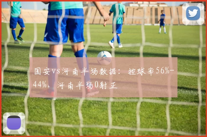 国安vs河南半场数据：控球率56%-44%，河南半场0射正